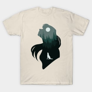 Raised With A Wolf In Her Chest T-Shirt